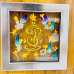 Ganesha WIth Orchid Wall Frame 4*4